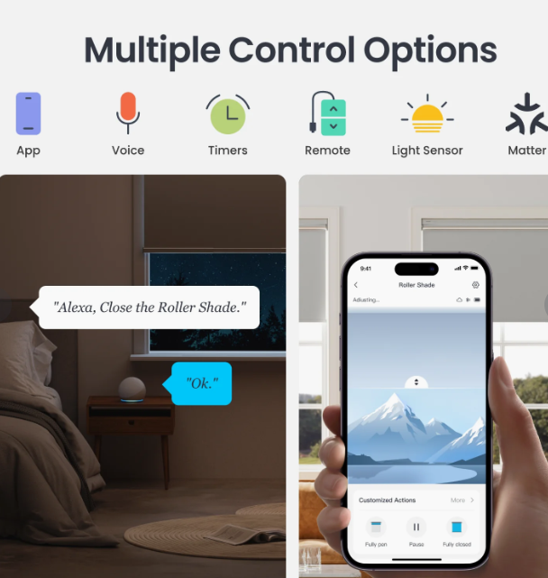 SwitchBot Smart Electric Roller Shade White - Large - In stock in South Africa