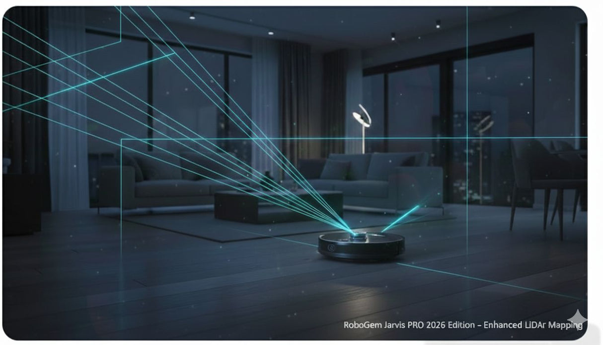 RoboGem Jarvis Pro Self Emptying Robotic Vacuum Cleaner & Mop- 2026 Model - New Release