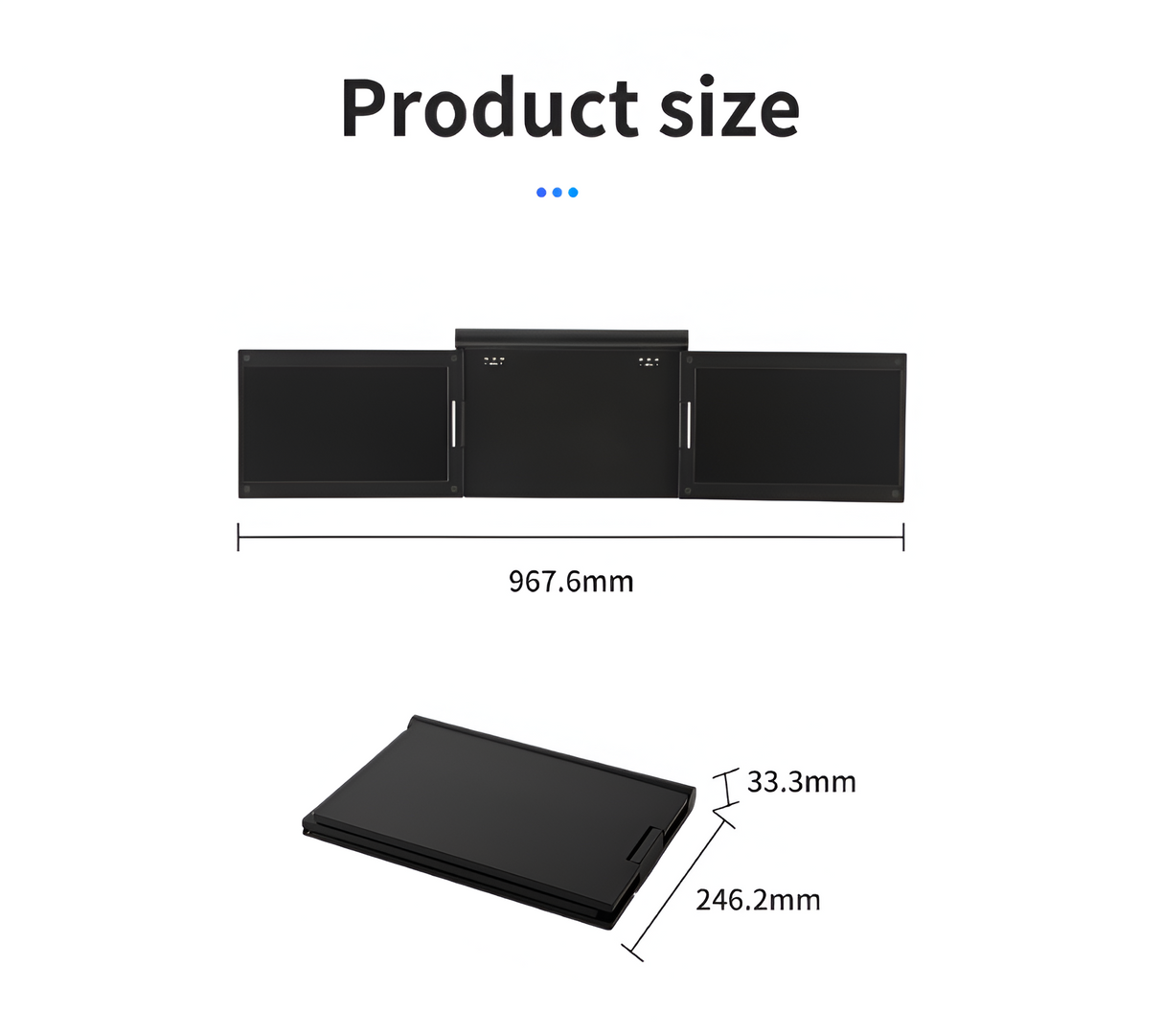 Microsoft Surface Laptop 13" Touchscreen - 16GB RAM, 256GB SSD, Platinum (Parallel Import) & ScreenMate 13.3 Portable Monitor Combo