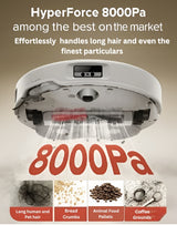 Vortan Robotic Mop & Vacuum - Laser Self-Cleaning - New Release - 12 Month Warranty