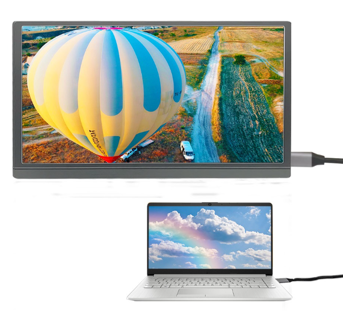 RoboGem 15.6 Inch Portable Monitor & ScreenMate 13.3 Portable Monitor Combo