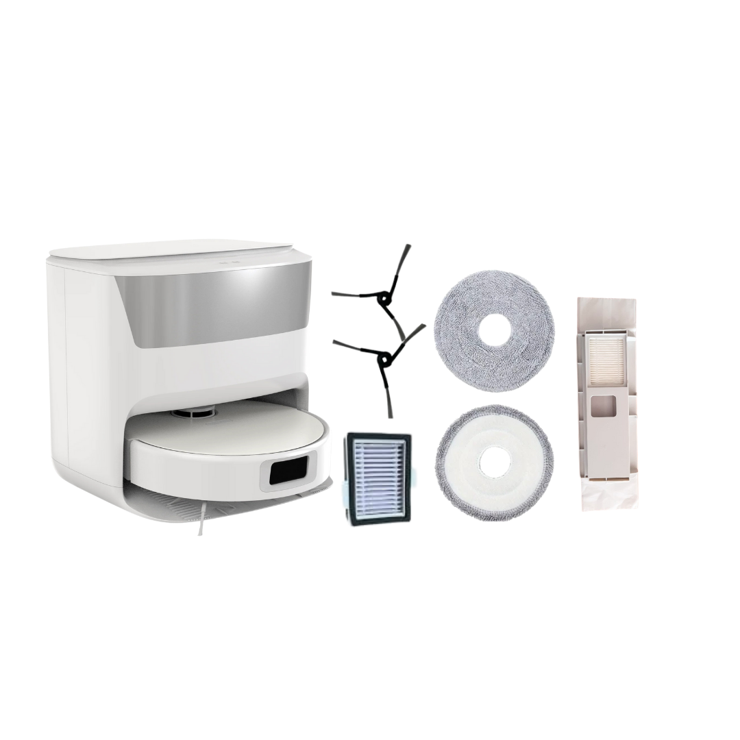 Vortan Robotic Mop & Vacuum - Laser Self-Cleaning & Accessory Combo- 12 Month Warranty