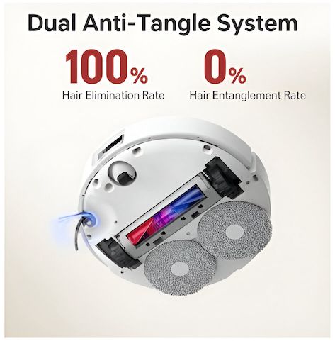 Vortan Robotic Mop & Vacuum - Laser Self-Cleaning Reconditioned- 6 Months Warranty