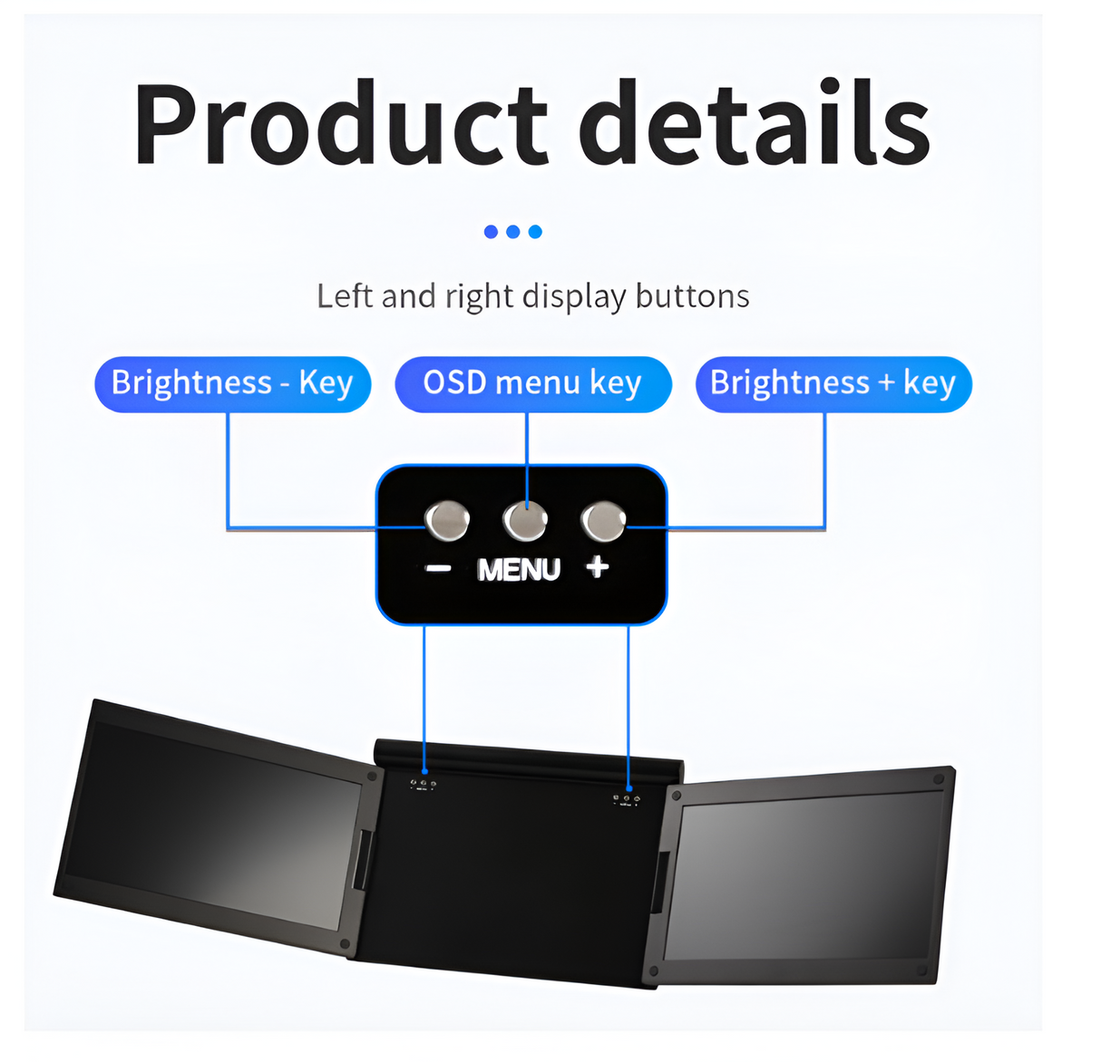 RoboGem 15.6 Inch Portable Monitor & ScreenMate 13.3 Portable Monitor Combo